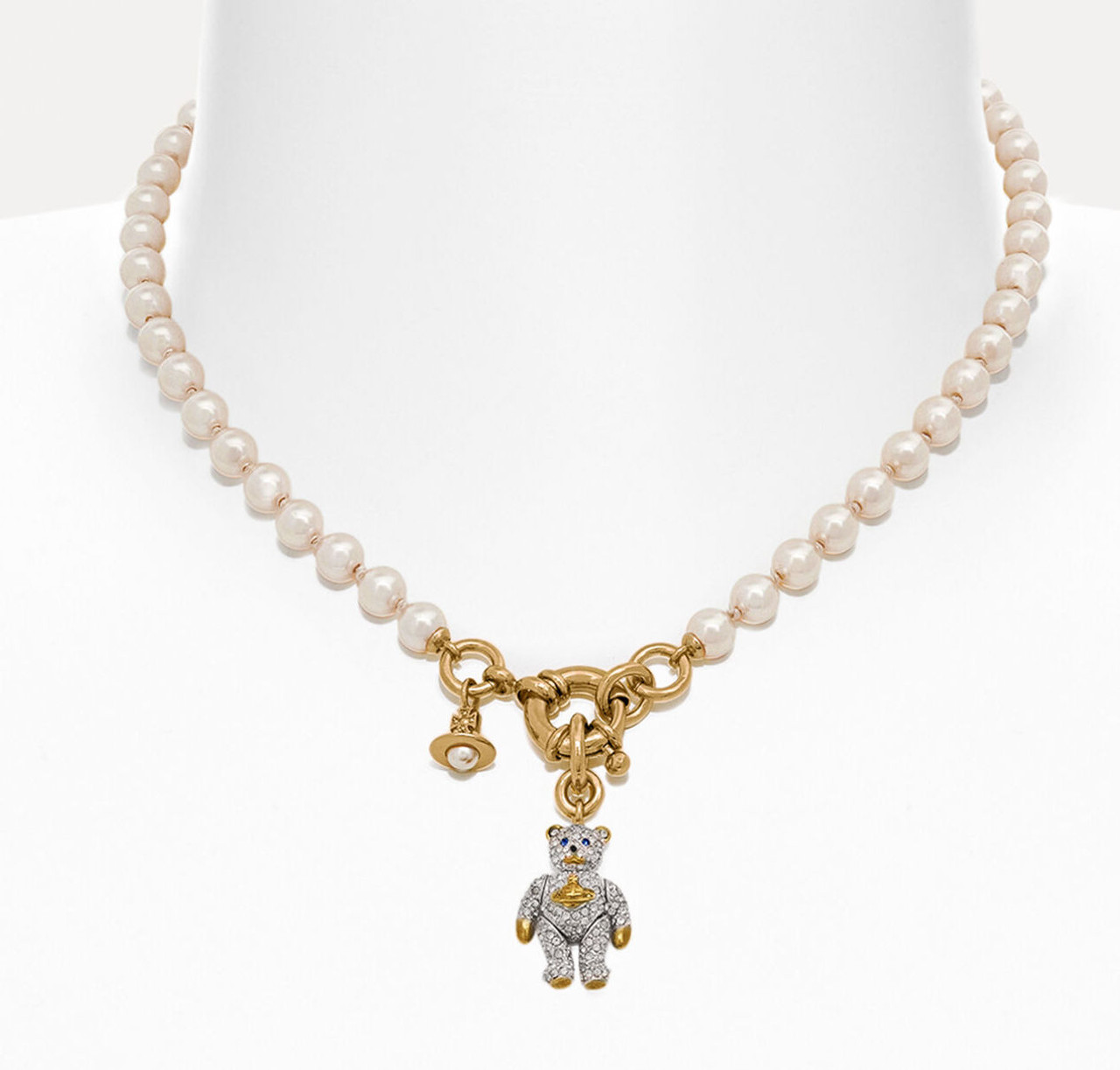 Vivienne Westwood vintage Crystal Bear Necklace | Instagram